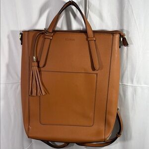 Ecosusi Leather Backpack Computer Bag